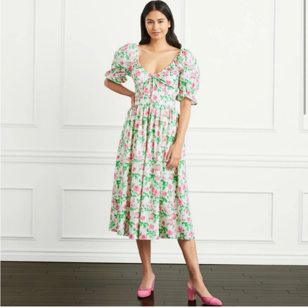 Hill House Ophelia Dress in Pink Roses